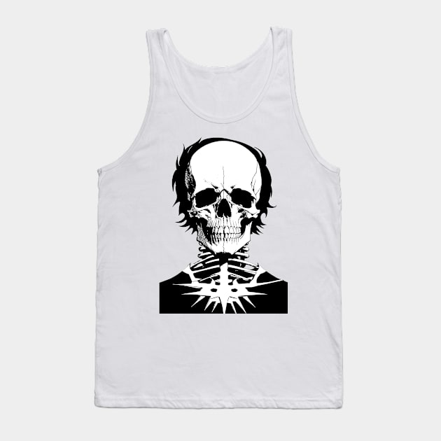 Allan poe skull design Tank Top by DeathAnarchy